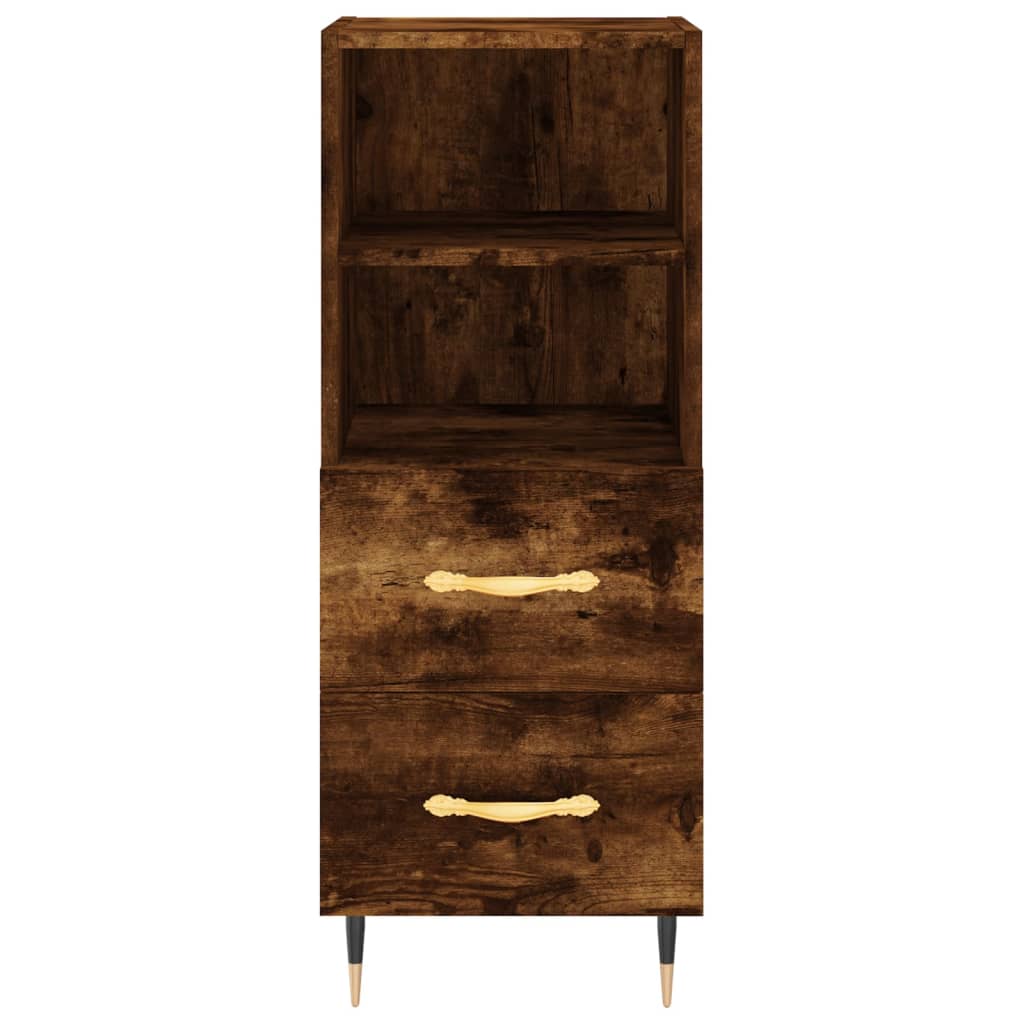 Credenza Rovere Fumo 34,5x34x180 cm in Legno Multistrato 3199286