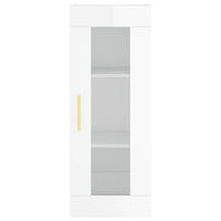 Credenza 34,5x34x180 cm in Legno Multistrato Bianco Lucido 3199291