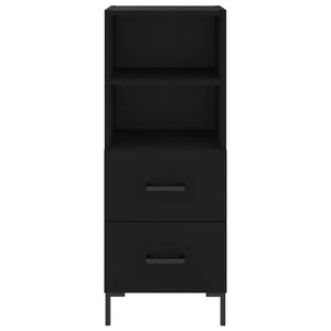 Credenza Nera 34,5x34x180 cm in Legno Multistrato 3199298