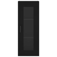 Credenza Nera 34,5x34x180 cm in Legno Multistrato 3199298