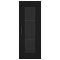 Credenza Nera 34,5x34x180 cm in Legno Multistrato 3199306