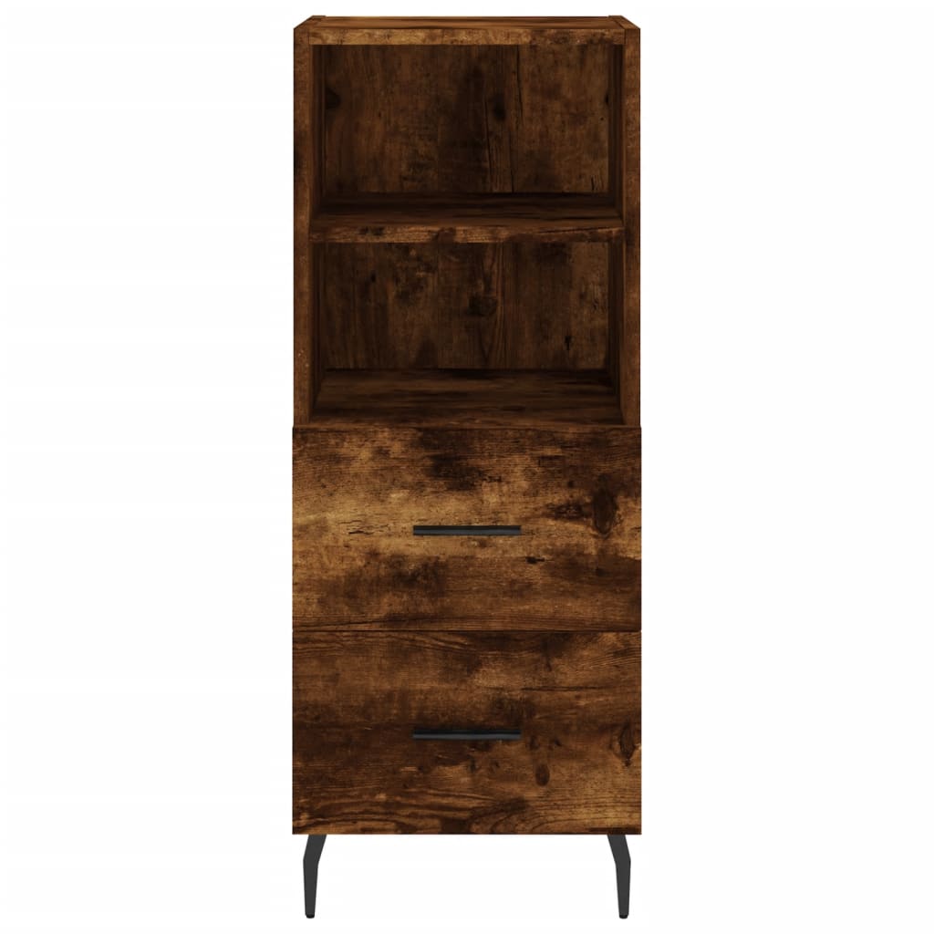 Credenza Rovere Fumo 34,5x34x180 cm in Legno Multistrato 3199318