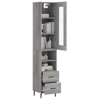Credenza Grigio Sonoma 34,5x34x180 cm in Legno Multistrato 3199319