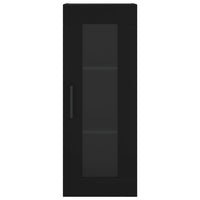 Credenza Nera 34,5x34x180 cm in Legno Multistrato 3199322