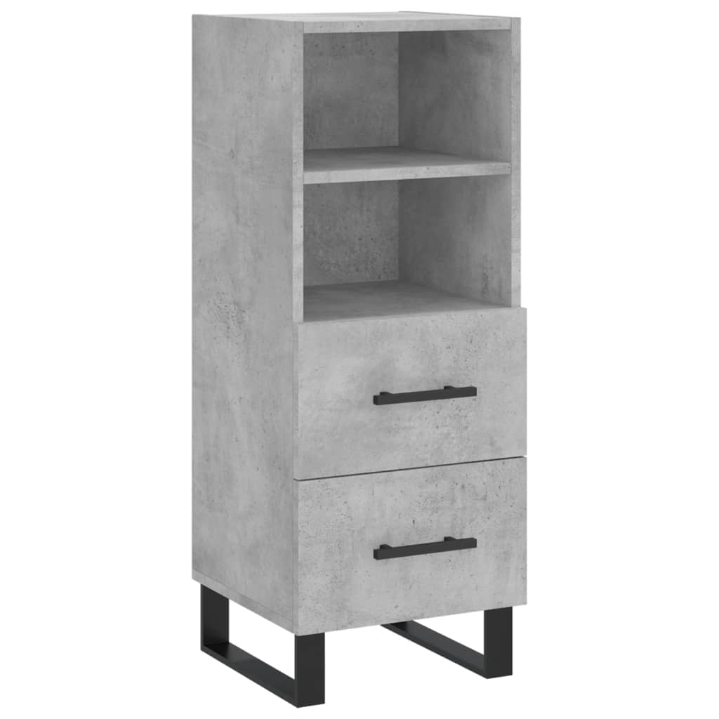 Credenza Grigio Cemento 34,5x34x180 cm in Legno Multistrato 3199325