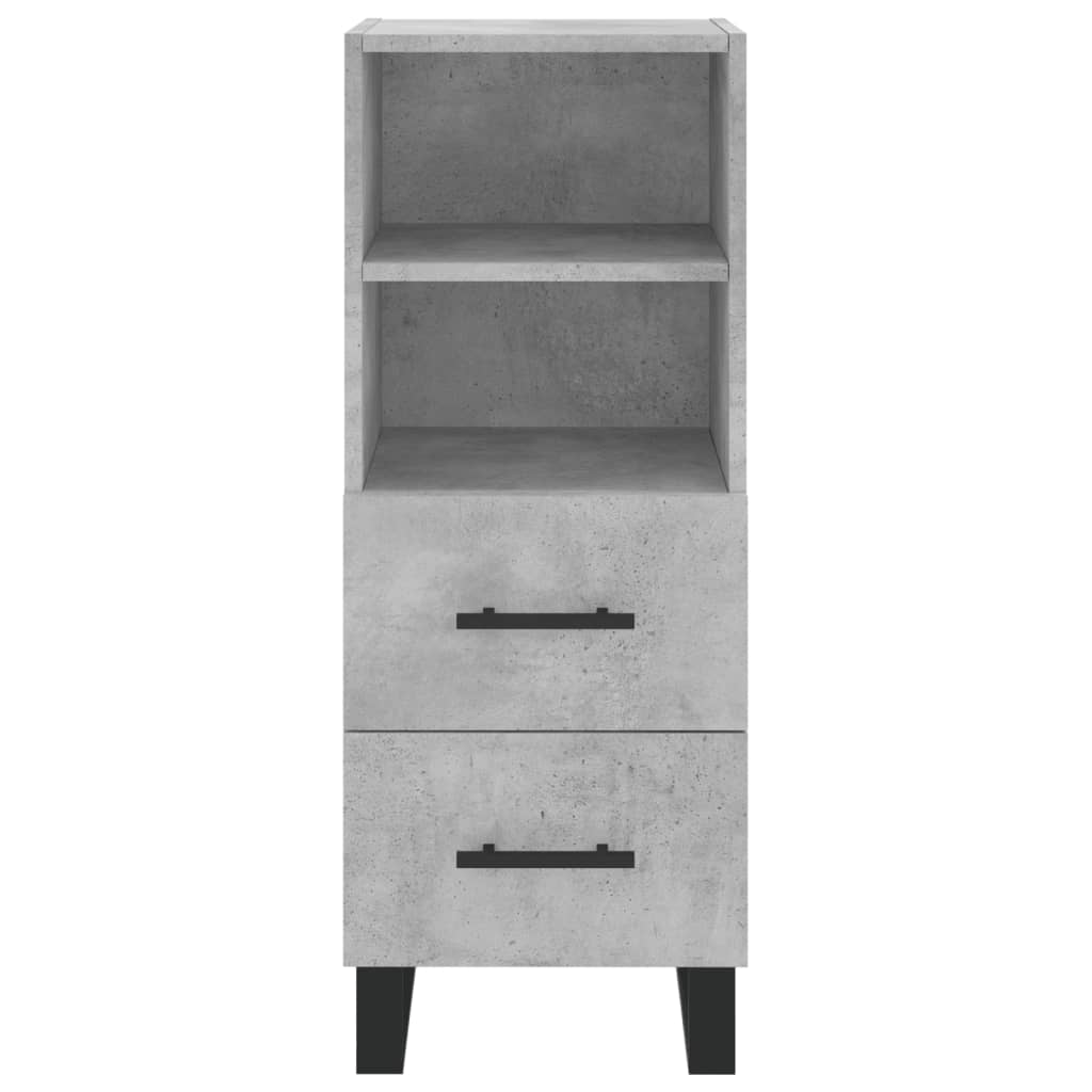 Credenza Grigio Cemento 34,5x34x180 cm in Legno Multistrato 3199325
