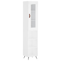 Credenza Bianca 34,5x34x180 cm in Legno Multistrato 3199337