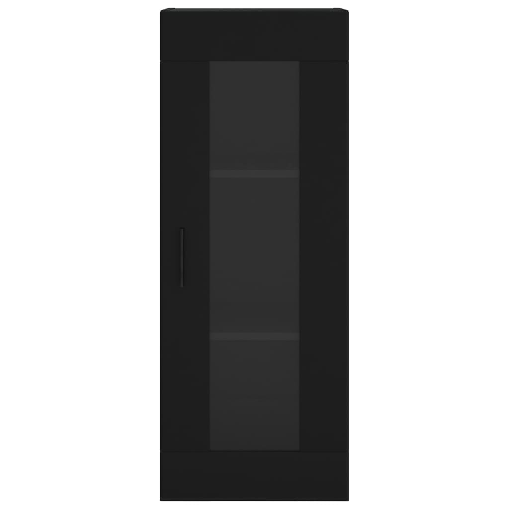 Credenza Nera 34,5x34x180 cm in Legno Multistrato 3199378