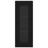 Credenza Nera 34,5x34x180 cm in Legno Multistrato 3199378