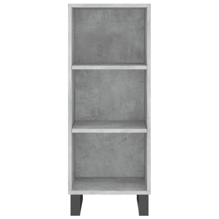 Credenza Grigio Cemento 34,5x34x180 cm in Legno Multistrato 3199389