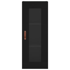 Credenza Nera 34,5x34x180 cm in Legno Multistrato 3199402