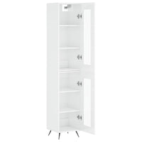 Credenza 34,5x34x180 cm in Legno Multistrato Bianco Lucido 3199403