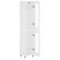 Credenza Bianca 34,5x34x180 cm in Legno Multistrato 3199409