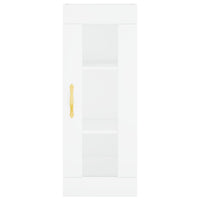 Credenza Bianca 34,5x34x180 cm in Legno Multistrato 3199409