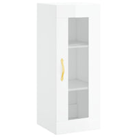 Credenza 34,5x34x180 cm in Legno Multistrato Bianco Lucido 3199411