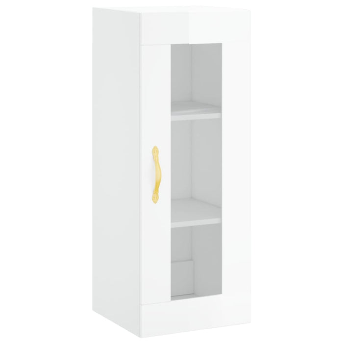 Credenza 34,5x34x180 cm in Legno Multistrato Bianco Lucido 3199411