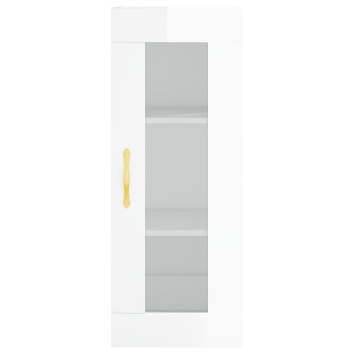 Credenza 34,5x34x180 cm in Legno Multistrato Bianco Lucido 3199411