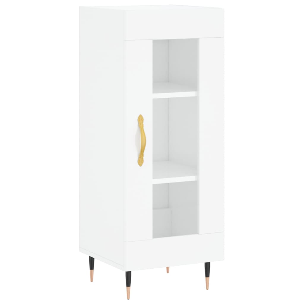 Credenza 34,5x34x180 cm in Legno Multistrato Bianco Lucido 3199411