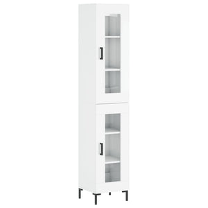 Credenza 34,5x34x180 cm in Legno Multistrato Bianco Lucido 3199427