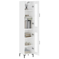 Credenza 34,5x34x180 cm in Legno Multistrato Bianco Lucido 3199427