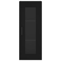 Credenza Nera 34,5x34x180 cm in Legno Multistrato 3199434