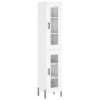 Credenza 34,5x34x180 cm in Legno Multistrato Bianco Lucidocod mxl 101988