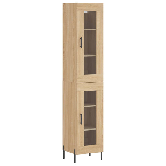Credenza Rovere Sonoma 34,5x34x180 cm in Legno Multistrato 3199436