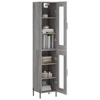 Credenza Grigio Sonoma 34,5x34x180 cm in Legno Multistrato 3199439