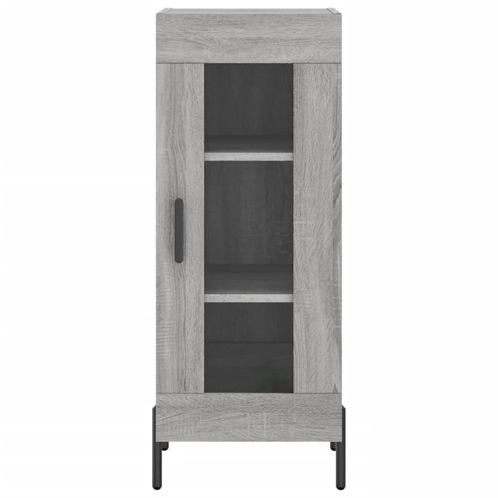 Credenza-Buffet-Armadio da cucina Grigio Sonoma 34,5x34x180 cm in Legno Multistrato 808746