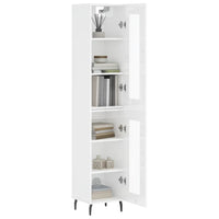 Credenza 34,5x34x180 cm in Legno Multistrato Bianco Lucido 3199443