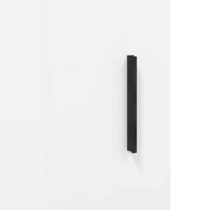 Credenza 34,5x34x180 cm in Legno Multistrato Bianco Lucido 3199443