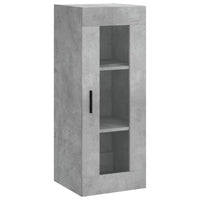 Credenza Grigio Cemento 34,5x34x180 cm in Legno Multistrato 3199445