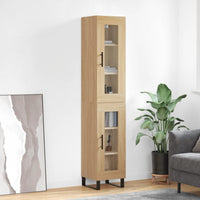 Credenza Rovere Sonoma 34,5x34x180 cm in Legno Multistrato 3199452