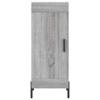 vidaXL Credenza Grigio Sonoma 34,5x34x180 cm in Legno Multistrato