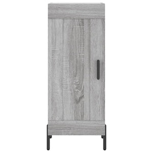 vidaXL Credenza Grigio Sonoma 34,5x34x180 cm in Legno Multistrato