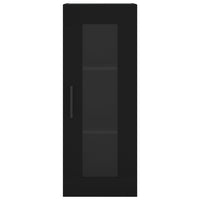 Credenza Nera 34,5x34x180 cm in Legno Multistrato 3199514