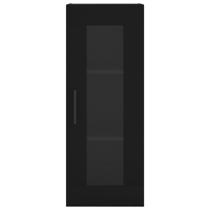 Credenza Nera 34,5x34x180 cm in Legno Multistrato 3199514