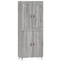 Credenza Grigio Sonoma 69,5x34x180 cm in Legno Multistratocod mxl 125996