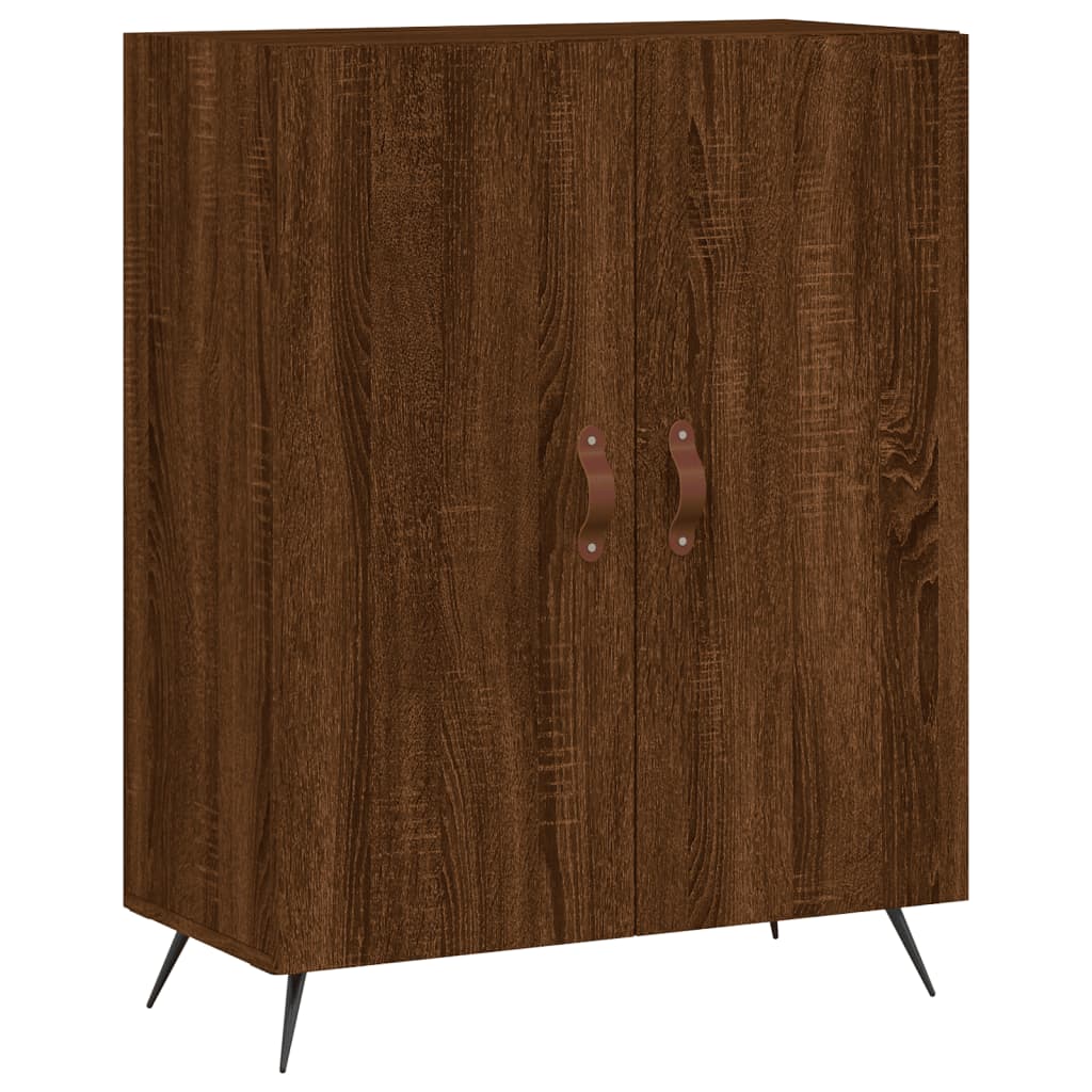 Credenza Rovere Marrone 69,5x34x180 cm in Legno Multistrato 3199536