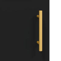 Credenza Nera 69,5x34x180 cm in Legno Multistrato 3199546