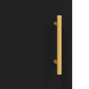 Credenza Nera 69,5x34x180 cm in Legno Multistrato 3199546