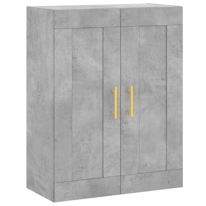 Credenza cassettiera mobile contenitore organizer cucina soggiorno salotto alto 695 x 34 x 180 cm legno ingegnerizzato grigio 02_0034497