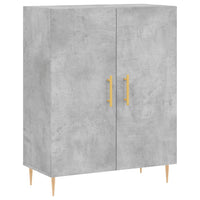 Credenza cassettiera mobile contenitore organizer cucina soggiorno salotto alto 695 x 34 x 180 cm legno ingegnerizzato grigio 02_0034497