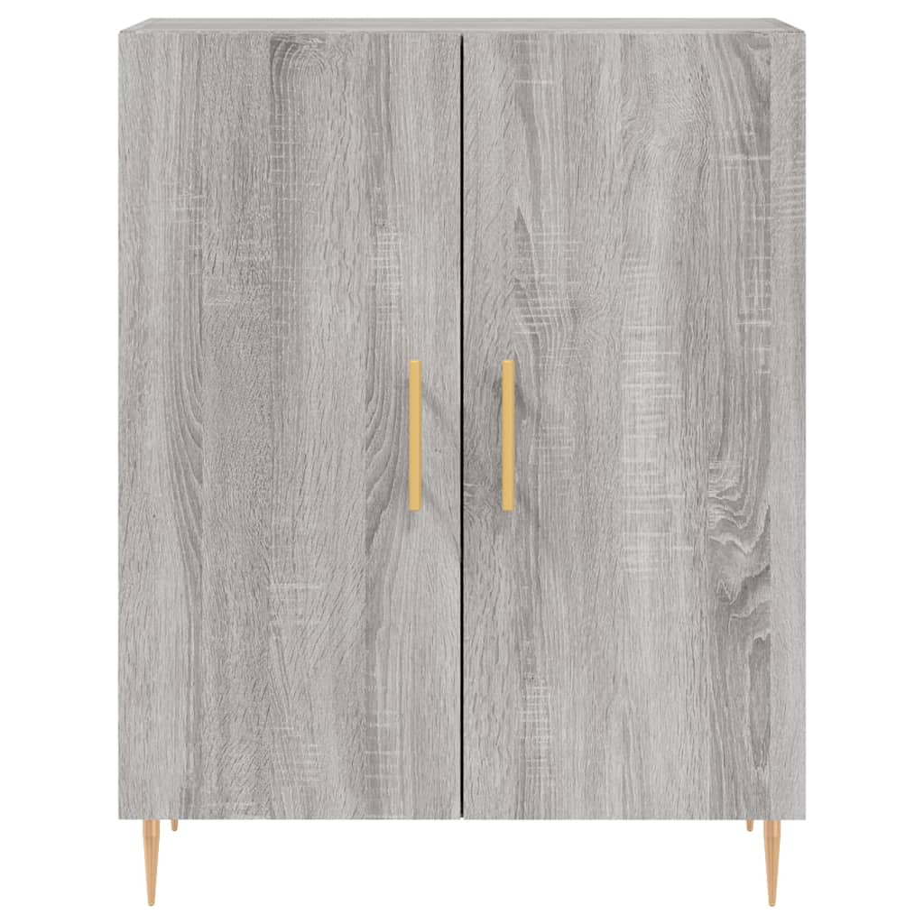 vidaXL Credenza Grigio Sonoma 69,5x34x180 cm in Legno Multistrato
