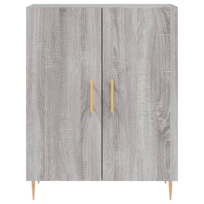 vidaXL Credenza Grigio Sonoma 69,5x34x180 cm in Legno Multistrato