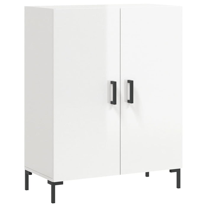 Credenza Bianco Lucido 69,5x34x180 cm in Legno Multistrato 3199555