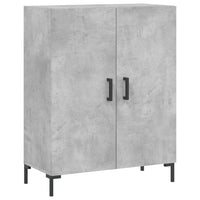vidaXL Credenza Grigio Cemento 69,5x34x180 cm in Legno Multistrato