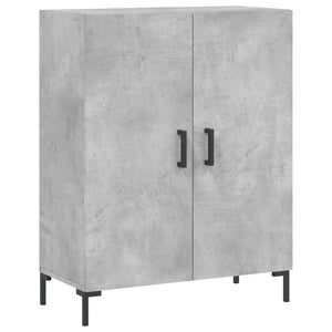 vidaXL Credenza Grigio Cemento 69,5x34x180 cm in Legno Multistrato