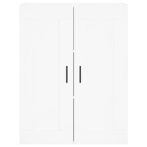 Credenza cassettiera mobile contenitore organizer cucina soggiorno salotto alto 695 x 34 x 180 cm legno ingegnerizzato bianco 02_0032594