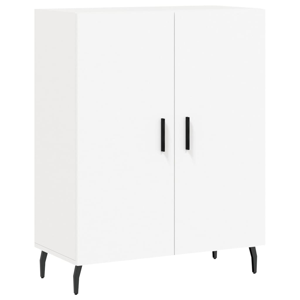 Credenza cassettiera mobile contenitore organizer cucina soggiorno salotto alto 695 x 34 x 180 cm legno ingegnerizzato bianco 02_0032594